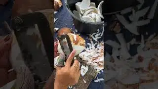 speed up coconut peeling part 4 #satisfying #buko #fruit