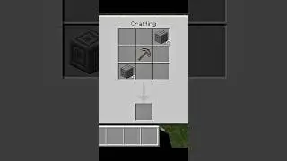Minecraft me Craft a stonebricks pickaxe #minecraft #mcpe #shorts