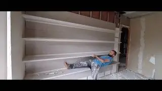 تركيب رفوف بلاكو بلاتر لخزانة étagère en placo