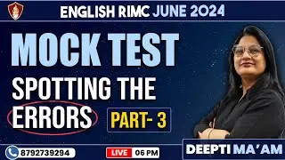 RIMC Online Classes | Online | RIMC Online Coaching | English Class | RIMC June 2024