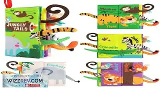 Baby Books Toys Touch and Feel Crinkle Cloth Book for Infant Baby