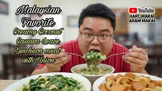 Simple Food, Crazy Delicious! Creamy Coconut Cassava Leaves Mukbang 😋