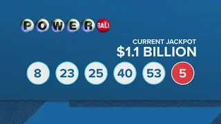 Winning numbers on the $1.1 billion Powerball drawing on Sept. 1, 2025