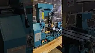 Bench top Mill lathe combo machine #metalwork #machineshop #shorts