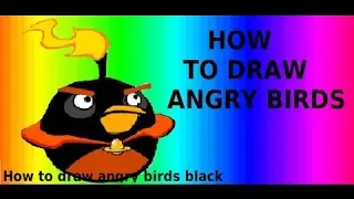 Angry Birds Space - How To Draw Space Black Birds
