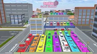 ALL RAINBOW SUPER CARS COLLECTION AT REPAIR SHOP | SAKURA SCHOOL SIMULATOR | #VIDEO-131