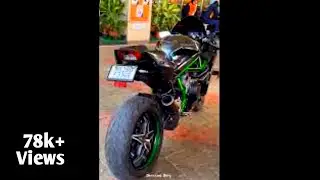 JS Films India Spotted At Petrol pump with Kawasaki Ninja H2