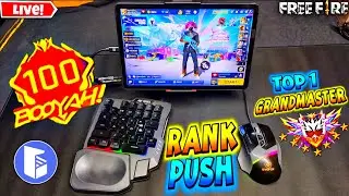 SANU FF is live 🔴Top 1 Grandmaster Keyboard And Mouse ⌨️🖱Gameplay || #ffshortlive #fflive #shortlive