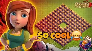The coolest Clash of Clans defense😂| Poison spell tower VS powerful troops (part1)