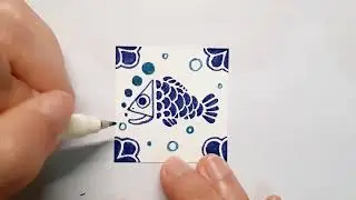 簡單畫出可愛青花瓷｜柔繪筆｜Blue and White 青花瓷風格｜咕咕晶晶