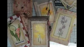 Altered Rolodex Card Mini Note Book
