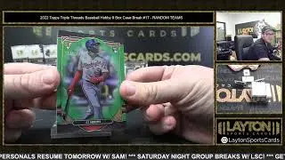 2022 Topps Triple Threads Baseball Hobby 9 Box Case Break #17   RANDOM TEAMS