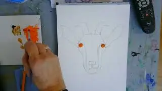 Goat in acrylic