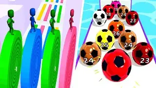 Layers Roll 🆚 Marble Run 3D🌻🧿🌺🌈Max Levels Walkthrough Android IOS Update Gameplay AD134
