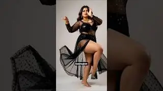Plus Size Power 💥 | Black Dress Confidence Dance 💃#shorts #shortsfeed #dance #ai #trending