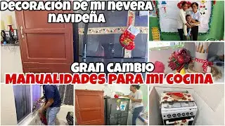 Vlogmas 15 DECORANDO el curso de mi niño  CAmbio en las despensas mamá al 💯un regalo ala maestra 👩‍🏫