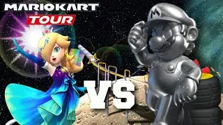 Mario Kart Tour - Rosalina Aurora vs Mega Metal Mario | Yoshi Tour