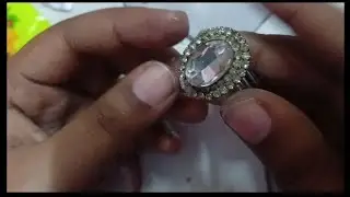 Homemade ring 💍 with molded clay #homemade #ring #diy 
