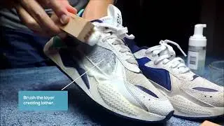 Cleaning a pair of Puma RS-X with our Deluxe Cleaning Kit