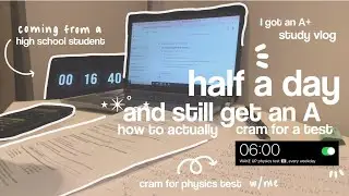 🎐⭐️ how I STUDY 12hrs before AN EXAM | study vlog, school girl, cram w/me, notetaking