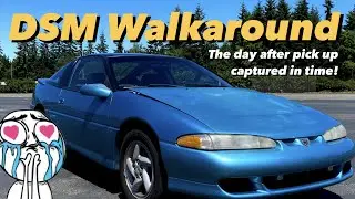 Quick walkaround my 1992 DSM Eagle Talon Tsi AWD after pick up | Mitsubishi Eclipse GSX 1g 1gb 2g RS