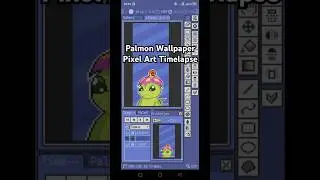 Palmon - Digimon Adventure | Pixel Art w/ ibisPaint & Resprite #pixelart #digimon #palmon   #anime