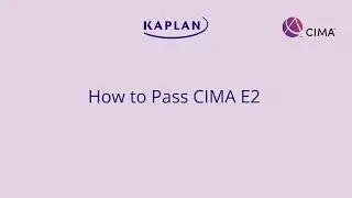 How to Pass CIMA E2 (Managing Performance)