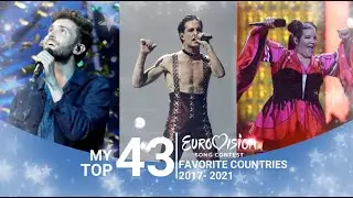 My Favourite Countries (2017-2021) || Top 43 || By averages