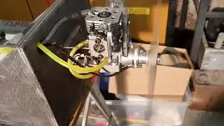Motore Webra T4/90 15cc conversione a benzina  ...prove al banco