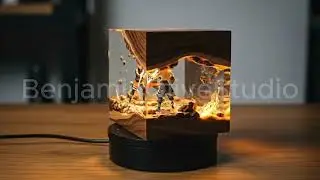 Naruto vs Sasuke Resin Lamp &ndash; Epic Anime Battle Diorama Gift &ndash; Handcrafted LED Night Light