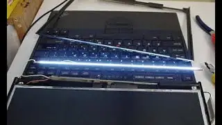 Fix the laptop backlight and change the LED