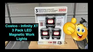 Costco - Infinity XT Pack of 3 LED Work Lights w/magnetic base