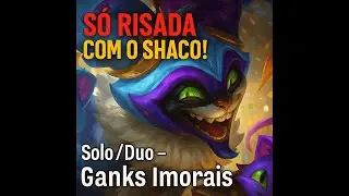 SHACO INSANO NA SELVA 🔪  SoloQ + Duo TROLL com Amigo 😈#leagueoflegends    #engra&ccedil;ado #aovivo #online