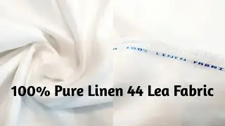 100% Pure Linen 44 Lea White Fabric | Mumbai Wholesale Market