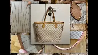 LV Neverfull MM damier azur review nach 2 Jahren wear & tear, wie reparieren? Tokonole, Maxedge