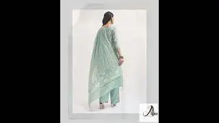 Mint Green Printed Chanderi Kurta Set With Dupatta