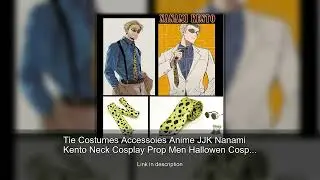 Tie Costumes Accessoies Anime JJK Nanami Kento Neck Cosplay Prop Men Hallowen Cosplay Tie Nanam