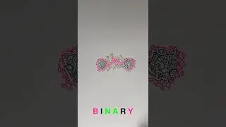 Mindfulness Drawing BINARY: #meditativedrawing #mindfulthinking #mindfulcreativity #beingmindful