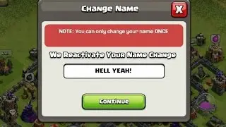 How To Get Name Change 3rd Time in Clash of Clans - 2017