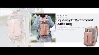 Storite Nylon 25Cm Small Imported Lightweight Waterproof Duffle Bag, Rucksack Travel Bag For Women