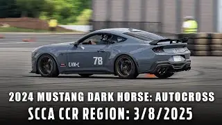 Autocross Run: 2024 Mustang Dark Horse, Points Event #2 CAM-C, 3/8/2025