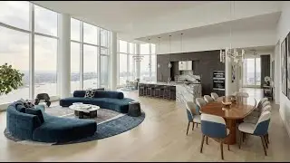 'Metropolitan Azure Horizon Penthouse' Organic Contemporary Luxury #interior #KitchenDesign