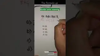 Number series reasoning, #shorts #reasoning
