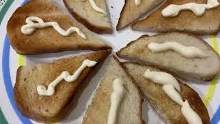 Бутерброды со шпротами на перекус!