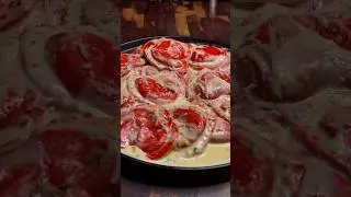 Ravioli heart-shaped in a creamy sauce#shorts#food#ravioli#cooking