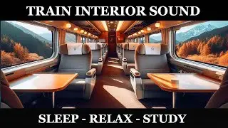 ★  Train interior ambience for sleeping and relaxation (black screen) | 10 Hours