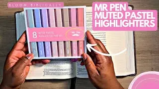 Mr Pen Muted Pastel Highlighters #mrpen #stationery #biblejournaling