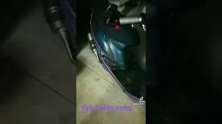 Gy6 150cc swap on on 50cc frame with color shift paint .