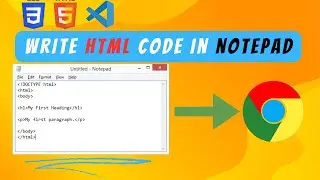 #2 how to create a webpage in html using notepad || HTML Tutorials for beginners #html #coding