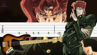 JoJo's Bizarre Adventure - Kakyoin's Theme [Bass Tabs Tutorial]
